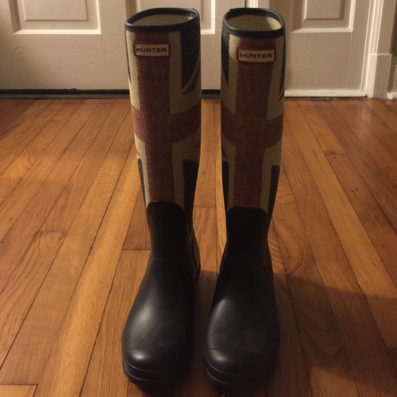 Hunter Union Jack rain boots - Picture 1 of 2